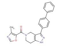 3-(4-biphenylyl)-5-[(4-methyl-1,3-oxazol-5-yl)carbonyl]-4,5,6,7-tetrahydro-1H-pyrazolo[4,3-c]pyridine