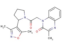 1-{2-[2-(3,5-dimethylisoxazol-4-yl)pyrrolidin-1-yl]-2-oxoethyl}-3-methylquinoxalin-2(1H)-one