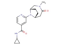 N-cyclopropyl-2-[(1S*,6R*)-3-methyl-4-oxo-3,9-diazabicyclo[4.2.1]non-9-yl]isonicotinamide