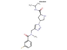 (4R)-4-(4-{[(3-fluorobenzoyl)(methyl)amino]methyl}-1H-1,2,3-triazol-1-yl)-N-isopropyl-L-prolinamide