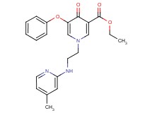 ethyl 1-{2-[(4-methylpyridin-2-yl)amino]ethyl}-4-oxo-5-phenoxy-1,4-dihydropyridine-3-carboxylate