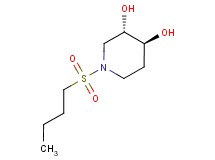 (3S*,4S*)-1-(butylsulfonyl)piperidine-3,4-diol