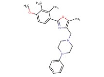 1-{[2-(4-methoxy-2,3-dimethylphenyl)-5-methyl-1,3-oxazol-4-yl]methyl}-4-phenylpiperazine