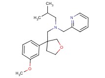 N-{[3-(3-methoxyphenyl)tetrahydrofuran-3-yl]methyl}-2-methyl-N-(pyridin-2-ylmethyl)propan-1-amine