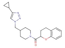 4-[(4-cyclopropyl-1H-1,2,3-triazol-1-yl)methyl]-1-(3,4-dihydro-2H-chromen-2-ylcarbonyl)piperidine