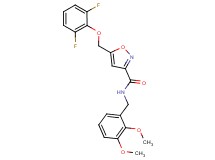 5-[(2,6-difluorophenoxy)methyl]-N-(2,3-dimethoxybenzyl)-3-isoxazolecarboxamide
