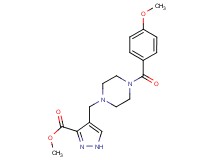 methyl 4-{[4-(4-methoxybenzoyl)-1-piperazinyl]methyl}-1H-pyrazole-3-carboxylate