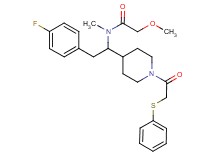 N-(2-(4-fluorophenyl)-1-{1-[(phenylthio)acetyl]-4-piperidinyl}ethyl)-2-methoxy-N-methylacetamide