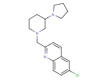 6-chloro-2-{[3-(1-pyrrolidinyl)-1-piperidinyl]methyl}quinoline