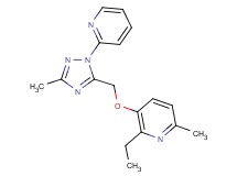 2-ethyl-6-methyl-3-[(3-methyl-1-pyridin-2-yl-1H-1,2,4-triazol-5-yl)methoxy]pyridine