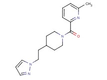 2-methyl-6-({4-[2-(1H-pyrazol-1-yl)ethyl]-1-piperidinyl}carbonyl)pyridine trifluoroacetate
