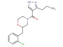 2-(2-chlorobenzyl)-4-[(3-propyl-1H-pyrazol-4-yl)carbonyl]morpholine