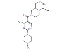 5-[(3-ethyl-4-isopropyl-1-piperazinyl)carbonyl]-4-methyl-2-(4-methyl-1-piperazinyl)pyrimidine
