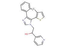 2-[5-(3-methyl-2-thienyl)-4-phenyl-1H-imidazol-1-yl]-1-pyridin-3-ylethanol
