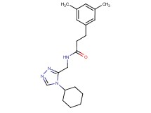 N-[(4-cyclohexyl-4H-1,2,4-triazol-3-yl)methyl]-3-(3,5-dimethylphenyl)propanamide