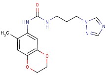 N-(7-methyl-2,3-dihydro-1,4-benzodioxin-6-yl)-N'-[3-(1H-1,2,4-triazol-1-yl)propyl]urea