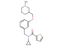 N-cyclopropyl-N-{3-[(1-methyl-3-piperidinyl)methoxy]benzyl}-2-thiophenecarboxamide