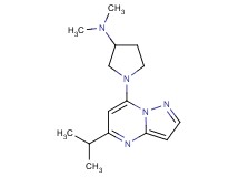 1-(5-isopropylpyrazolo[1,5-a]pyrimidin-7-yl)-N,N-dimethylpyrrolidin-3-amine