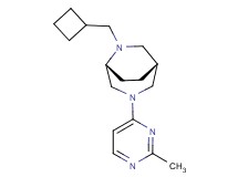 (1R*,5R*)-6-(cyclobutylmethyl)-3-(2-methyl-4-pyrimidinyl)-3,6-diazabicyclo[3.2.2]nonane