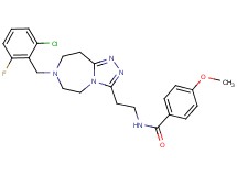 N-{2-[7-(2-chloro-6-fluorobenzyl)-6,7,8,9-tetrahydro-5H-[1,2,4]triazolo[4,3-d][1,4]diazepin-3-yl]ethyl}-4-methoxybenzamide