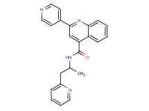 N-(1-methyl-2-pyridin-2-ylethyl)-2-pyridin-4-ylquinoline-4-carboxamide