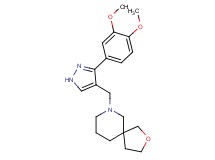 7-{[3-(3,4-dimethoxyphenyl)-1H-pyrazol-4-yl]methyl}-2-oxa-7-azaspiro[4.5]decane