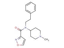 N-(1-methyl-4-piperidinyl)-N-(2-phenylethyl)-3-isoxazolecarboxamide