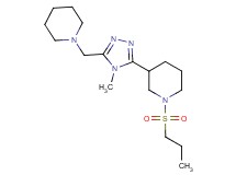 3-[4-methyl-5-(piperidin-1-ylmethyl)-4H-1,2,4-triazol-3-yl]-1-(propylsulfonyl)piperidine