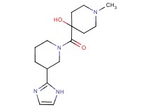 4-{[3-(1H-imidazol-2-yl)piperidin-1-yl]carbonyl}-1-methylpiperidin-4-ol