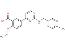2-ethoxy-5-(2-{[(5-methylpyrazin-2-yl)methyl]amino}pyrimidin-4-yl)benzoic acid