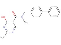 N-(biphenyl-4-ylmethyl)-4-hydroxy-N,2-dimethylpyrimidine-5-carboxamide