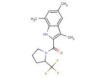 3,5,7-trimethyl-2-{[2-(trifluoromethyl)-1-pyrrolidinyl]carbonyl}-1H-indole