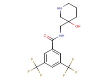 N-[(3-hydroxy-3-piperidinyl)methyl]-3,5-bis(trifluoromethyl)benzamide hydrochloride