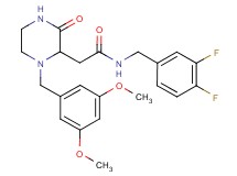 N-(3,4-difluorobenzyl)-2-[1-(3,5-dimethoxybenzyl)-3-oxo-2-piperazinyl]acetamide