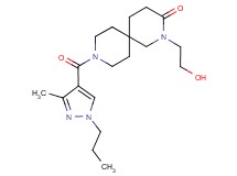2-(2-hydroxyethyl)-9-[(3-methyl-1-propyl-1H-pyrazol-4-yl)carbonyl]-2,9-diazaspiro[5.5]undecan-3-one