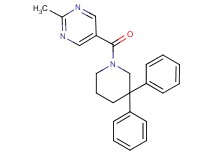 5-[(3,3-diphenylpiperidin-1-yl)carbonyl]-2-methylpyrimidine