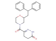 6-{[2-(2,2-diphenylethyl)-4-morpholinyl]carbonyl}-4,5-dihydro-3(2H)-pyridazinone