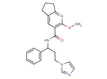 N-[3-(1H-imidazol-1-yl)-1-phenylpropyl]-2-methoxy-6,7-dihydro-5H-cyclopenta[b]pyridine-3-carboxamide