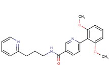 6-(2,6-dimethoxyphenyl)-N-(3-pyridin-2-ylpropyl)nicotinamide