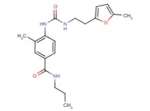 3-methyl-4-[({[2-(5-methyl-2-furyl)ethyl]amino}carbonyl)amino]-N-propylbenzamide