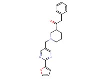 1-(1-{[2-(2-furyl)-5-pyrimidinyl]methyl}-3-piperidinyl)-2-phenylethanone