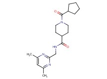 1-(cyclopentylcarbonyl)-N-[(4,6-dimethyl-2-pyrimidinyl)methyl]-4-piperidinecarboxamide