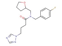 N-(4-fluorobenzyl)-N-(tetrahydrofuran-2-ylmethyl)-4-(1H-1,2,4-triazol-1-yl)butanamide