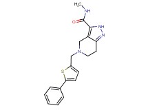 N-methyl-5-[(5-phenyl-2-thienyl)methyl]-4,5,6,7-tetrahydro-2H-pyrazolo[4,3-c]pyridine-3-carboxamide