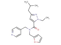 1-ethyl-N-(2-furylmethyl)-3-isobutyl-N-(pyridin-4-ylmethyl)-1H-pyrazole-5-carboxamide