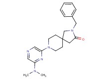 2-benzyl-8-[6-(dimethylamino)-2-pyrazinyl]-2,8-diazaspiro[4.5]decan-3-one