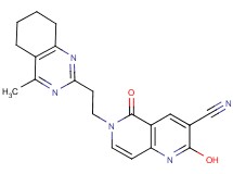 2-hydroxy-6-[2-(4-methyl-5,6,7,8-tetrahydro-2-quinazolinyl)ethyl]-5-oxo-5,6-dihydro-1,6-naphthyridine-3-carbonitrile