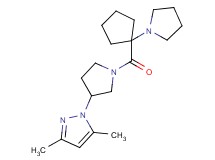 3,5-dimethyl-1-{1-[(1-pyrrolidin-1-ylcyclopentyl)carbonyl]pyrrolidin-3-yl}-1H-pyrazole