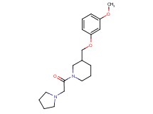 3-[(3-methoxyphenoxy)methyl]-1-(1-pyrrolidinylacetyl)piperidine