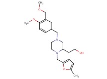 2-{4-[4-methoxy-3-(methoxymethyl)benzyl]-1-[(5-methyl-2-furyl)methyl]-2-piperazinyl}ethanol